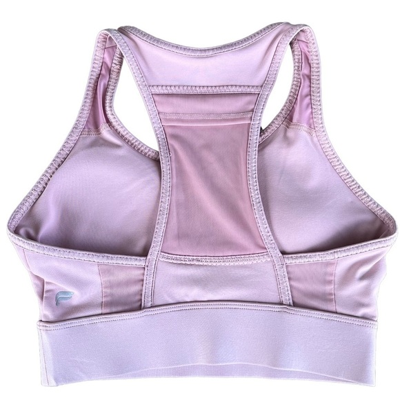 Fabletics Mila Sports Bra Pink XXS NWT Medium Impact Pocket - Picture 4 of 10